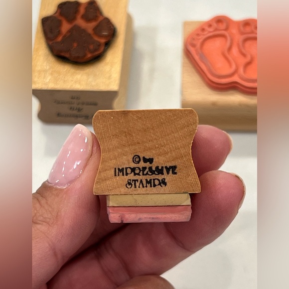 RUBBER STAMPS LOT OF 3: ‘Foot/Paw’ Bundle by Impressive Stamps & Embossing Arts - Picture 6 of 6